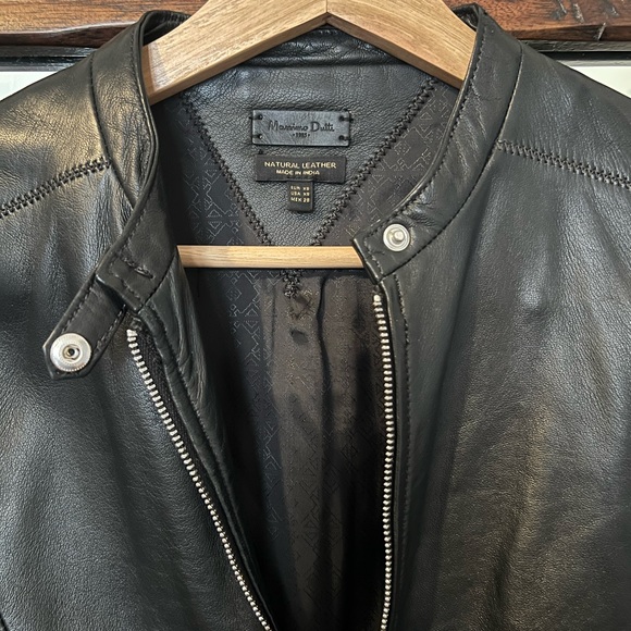 Massimo Dutti leather jacket - Picture 3 of 8
